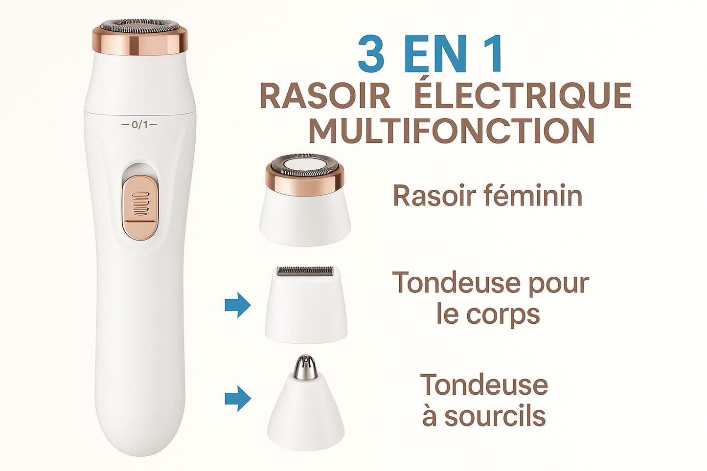 ⭐Rasoir Électrique 3-en-1 🌸